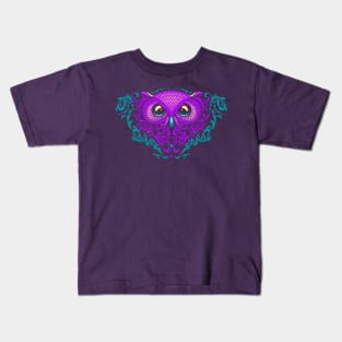 Deark Heart Owl Kids T-Shirt